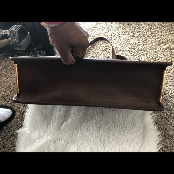 Louise et cie brown Jael  leather tote. - Picture 6 of 7